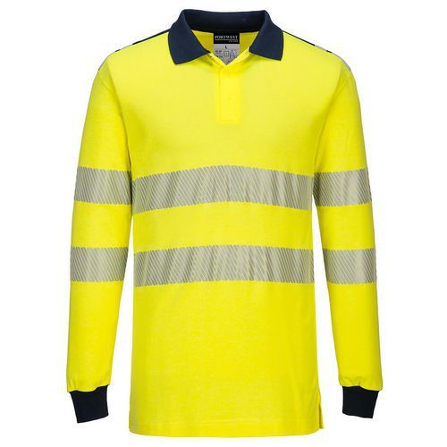 POLO HAUTE VISIBILITÉ IGNIFUGÉ FR70 BLEU/JAUNE XXL - PORTWEST
