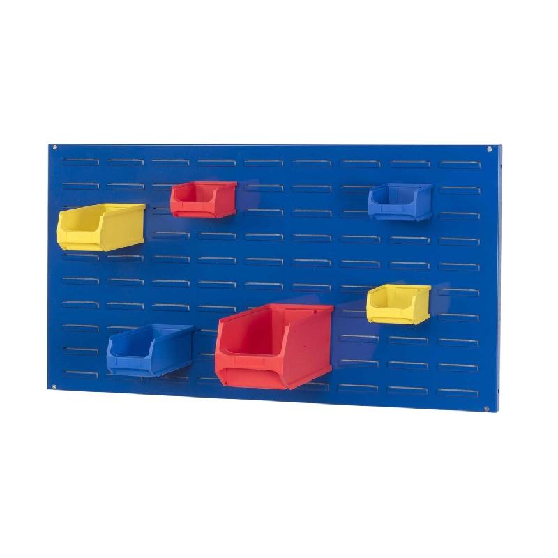 PROREGAL Système de support, panneau système bleu pour Bac à becen | HxLxP 50x100x2cm | Etagère murale modulable extensible plaque de support - bl_0