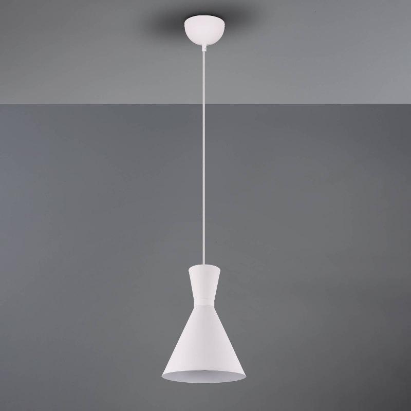 REALITY LEUCHTEN SUSPENSION ENZO, À UNE LAMPE, Ø 20 CM, BLANCHE
