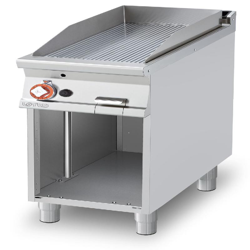 Redcook Plan de cuisson à gaz rainuré. Structure en acier inoxydable. Dimensions 40x90 h90 cm. Modèle FTR-94G - 2115_0
