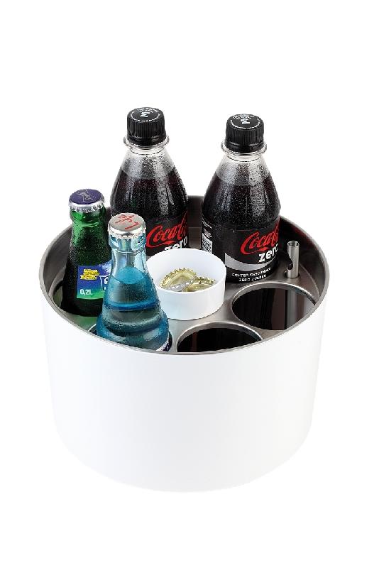 REFROIDISSEUR DE BOUTEILLES CONFÉRENCE APS SIEGER DESIGN, Ø DE 23 CM, HAUTEUR : 15 CM, BLANC