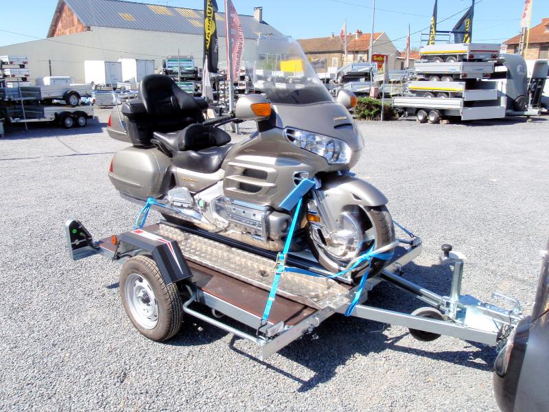Remorque moto ERDE CH 751 TE - 1 essieu Knott 750 kg sans frein pour gros cube - fabrication française_0
