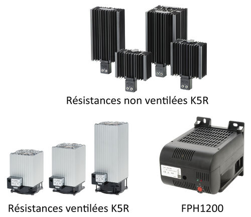 Résistance chauffante pour coffrets et armoires électriques - Ventilée ou non ventilée - PTC autorégulée_0