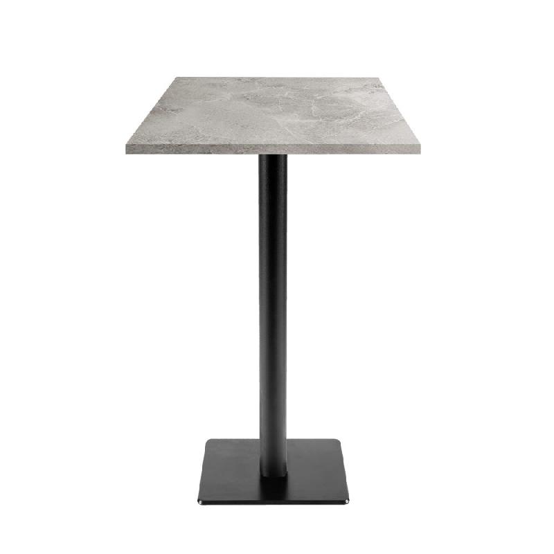 RestooTab - Mange-debout Milan T 50x50cm décor cuma light - gris fonte TB-MITFF-5050M-CUMA.L_0