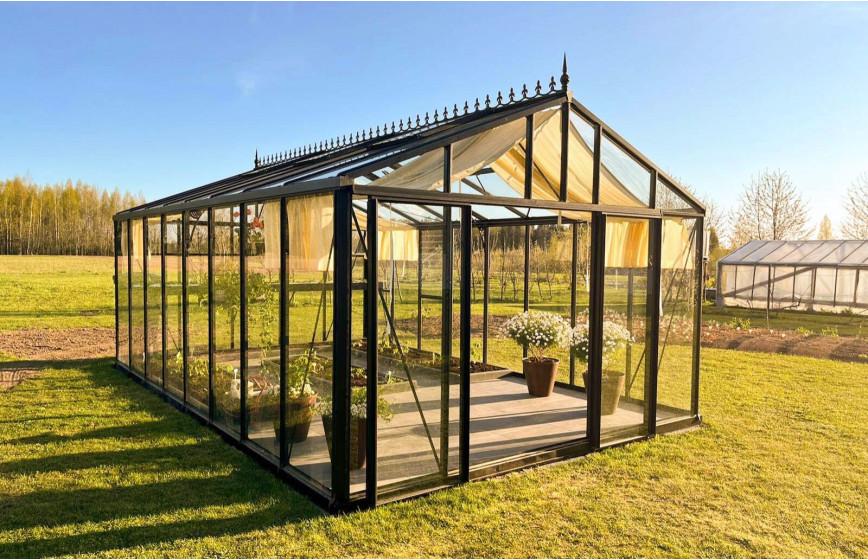 Serre en verre polyvalente, spacieuse, modulable pour vos plantes sensibles   - Helios Master_0