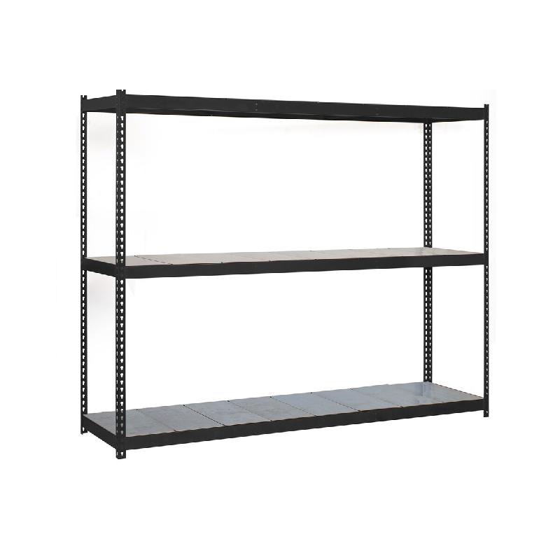 SimonRack Rayonnage industriel, 2000x1500x750 mm, 400 kg au point de flexion, 3 étagères métalliques, rayonnage garage, Anthracite/Galvanisé- Ecof_0