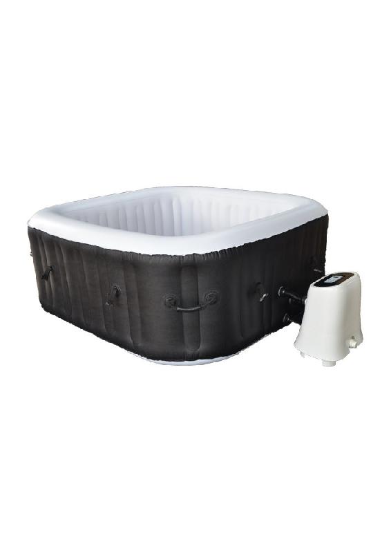 Spa gonflable carré Mambo - 4 places, 154 x 154 x H. 65 cm - Structure alvéolée et système Smart Drainage_0