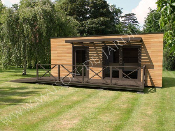 Studio de jardin - maison de jardin - avec ossature bois vendée 20 m²_0