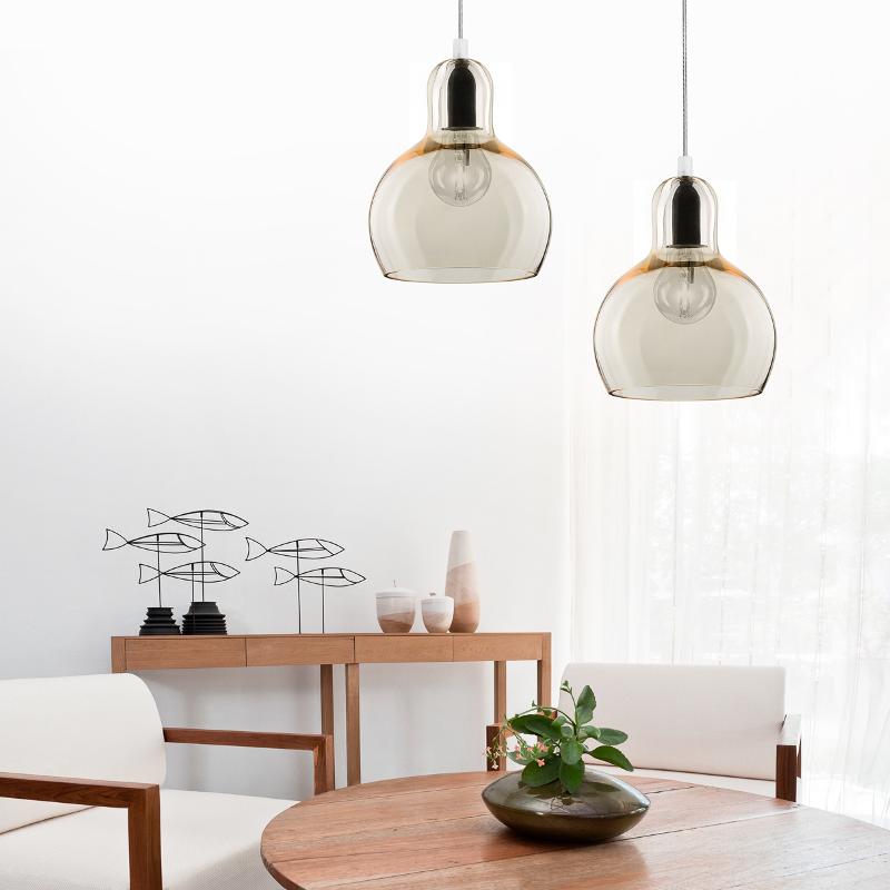 TK LIGHTING SUSPENSION MANGO, GRAPHITE-TRANSPARENT/NOIR