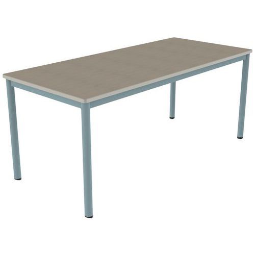 TABLE CARÉLIE MOB 180X80 T6 STR POLY. ÉRABLE G. BEIGE/LAGON - MOBIDECOR