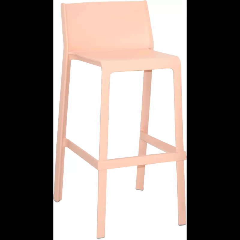 Tabouret TRILL en polypropylène - extérieur - Référence 11040105ROSE_0