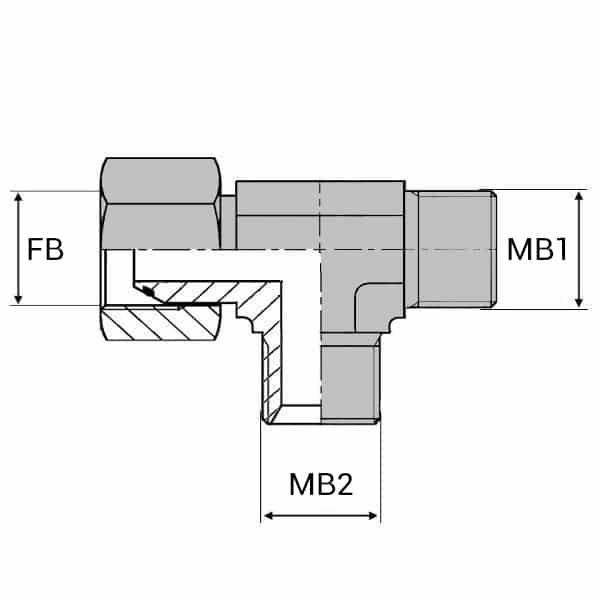Té orientable renversé mâle BSP x mâle BSP x femelle tournant BSP - 1/2' , 18.63 , 1/2' , 20.95 , 3/8' , 16.66_0
