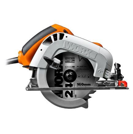 Scie circulaire Worx WX425 - 1 200 W - Beveltrac - Disque carbure 160 mm - Poids 3,5 kg_0