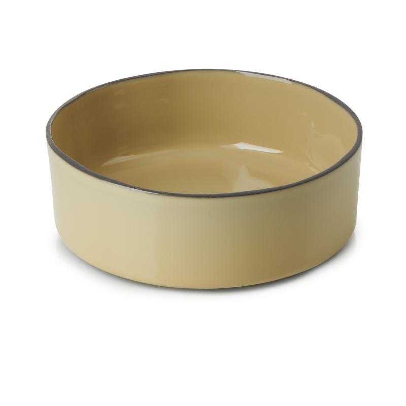ASSIETTE CREUSE ROND BEIGE PORCELAINE Ø 14 CM CARACTERE REVOL