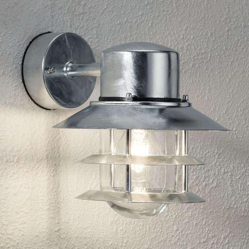 NORDLUX APPLIQUE LAMPE VERS LE BAS BLOKHUS GALVANISÉE