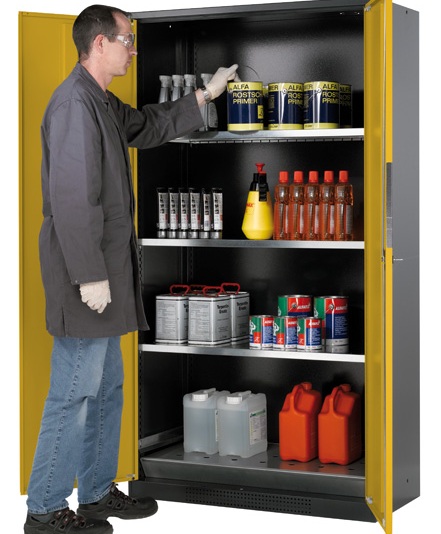 Armoire de sécurité portes pleines - 1065 litres - Construction robuste en acier avec revêtement époxy_0