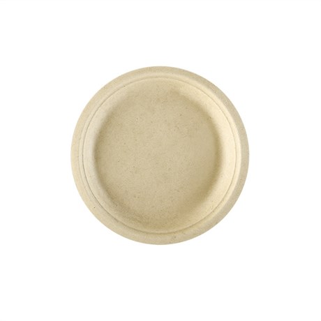 ASSIETTE BIONIC D.15.5X1.4 CM CELLULOSE NATUREL (VENDU PAR 1000)