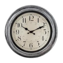 Atmosphera Pendule murale contour moulure D 40 cm - gris 3560239534907_0