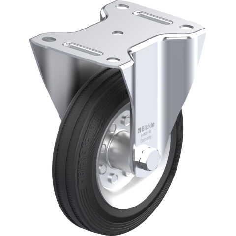 BLICKLE - ROULETTE FIXE Ø 160MM BANDAGE CAOUTCHOUC SBR 135KG - B-VE 160R