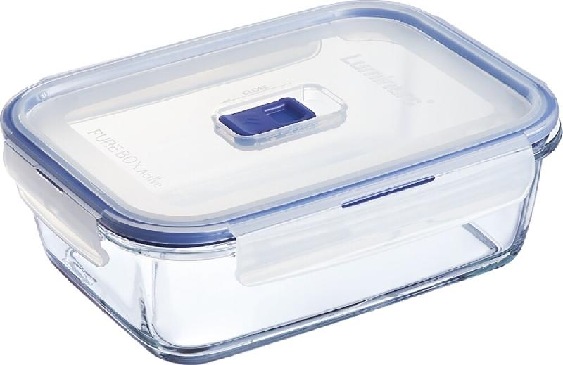 Boîte hermétique rectangulaire 122 cl Pure Box Active - Luminarc - transparent verre H7677_0