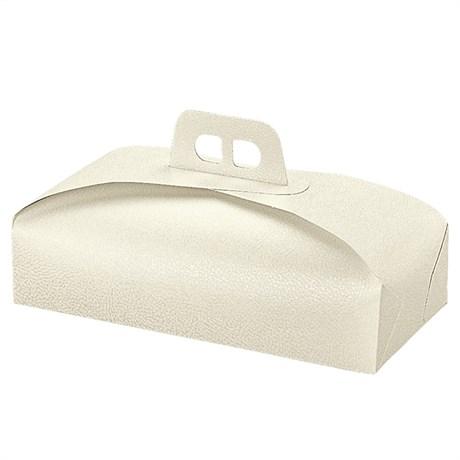 BOÎTE POUR TARTE FOURRURE 38X18X7 CM CARTON BLANC (VENDU PAR 100)