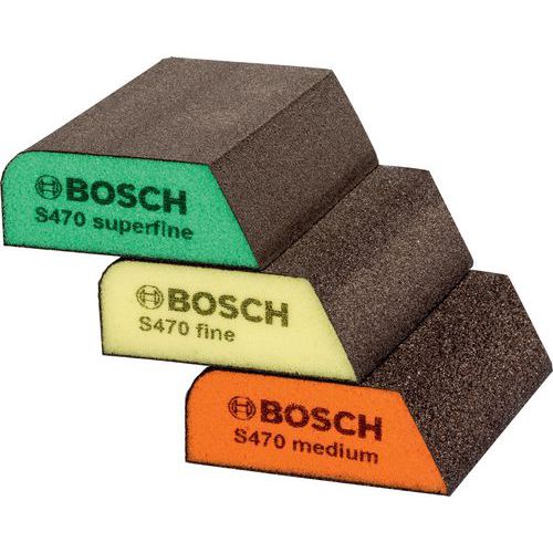 BOSCH 5 SET DE 3 ÉPONGES ABRASIVES 69 97 26 MM