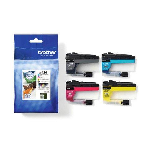 BROTHER PACK 4 CARTOUCHES LC426VAL NOIR ET COULEURS POUR IMPRIMANTE JET D'ENCRE - CARTOUCHE AUTHENTIQUE