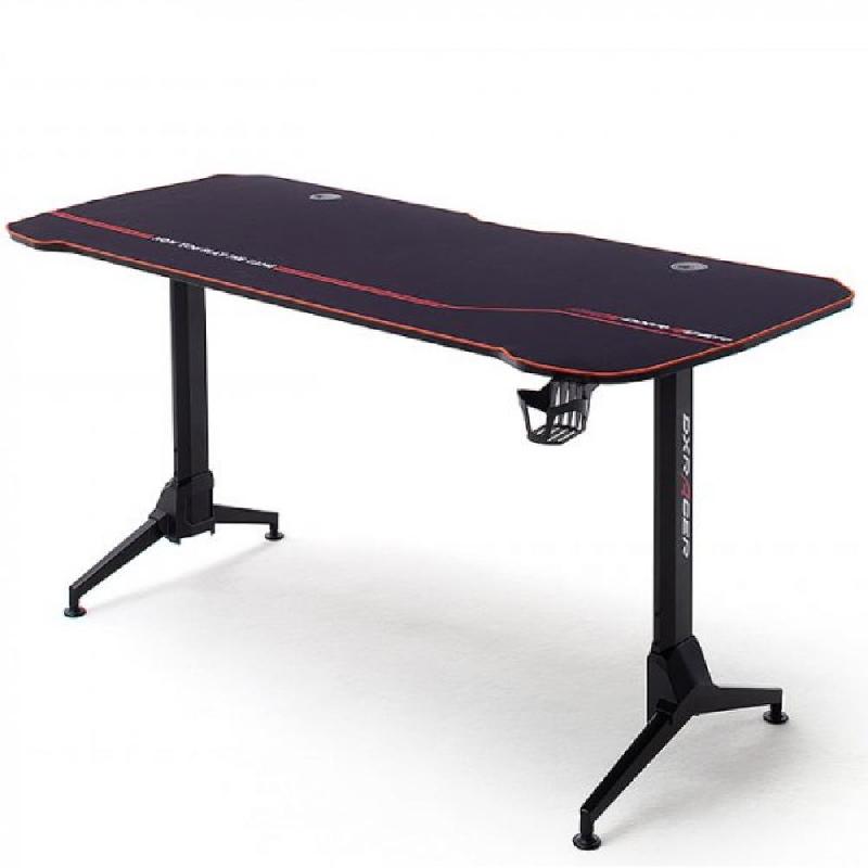 Bureau assis debout électrique réglable en hauteur - Plateau bois imitation carbone 160x60 cm - DX Racer Gaming 5_0