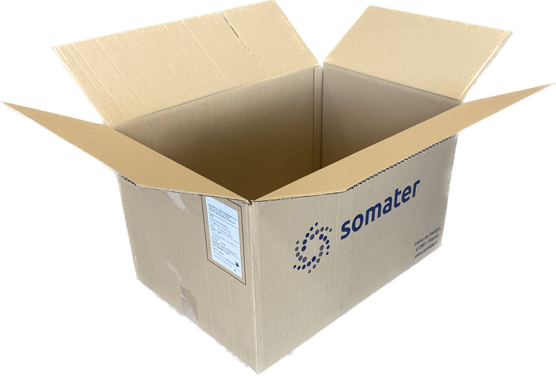 Caisse en carton simple cannelure 58 x 39 x 35 (cm)._0
