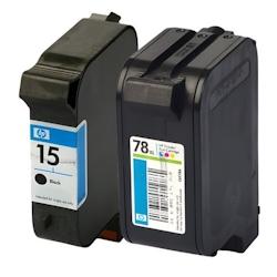 Canon Pack de 2 cartouches d'encre authentiques HP 15/78 Noir et couleurs - programme SECOND - multicolore 3701352377990_0