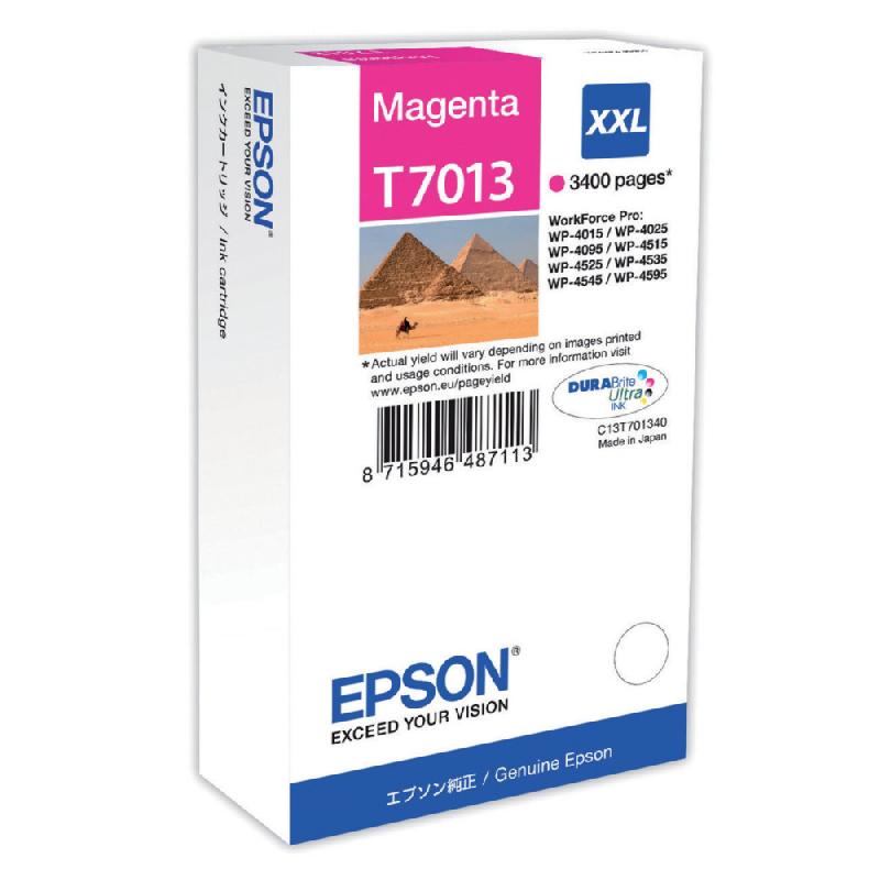 CARTOUCHE EPSON T7013 MAGENTA POUR IMPRIMANTES JET D'ENCRE
