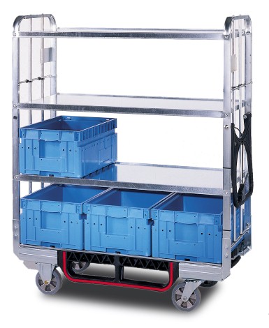 Chariot à bac - type 800 E3 - surface utile 1205x798 mm - charge utile 500 kg - hauteur 1640 mm_0