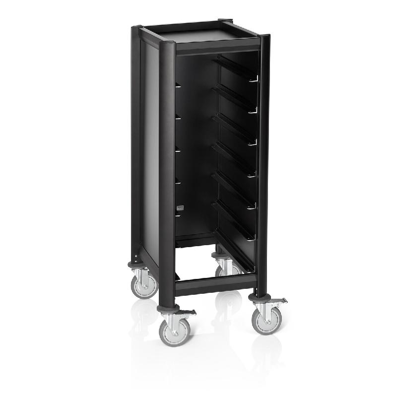 Chariot à Plateaux GN 1/1 7 Niveaux Compact - WAS Germany - noir aluminium 4044925139724_0