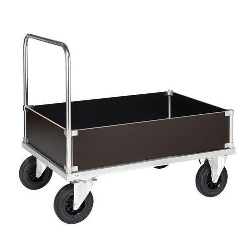 CHARIOT ACIER 500 KG 4 CÔTÉS PLEINS BAS 1000X700X900 MM - KONGAMEK