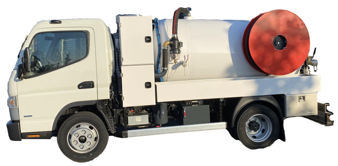 Combiné hydrocureur maniable 6T & 7.5T - Débit 90L/min à 175bars à 37L/min à 400bars - Cuve jusqu'à 4500L_0