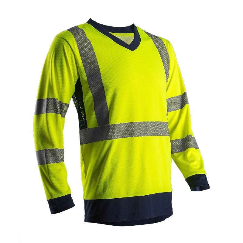 COVERGUARD SUNO T-shirt de travail manches longues haute visibilité SUNO - Jaune Fluo L - 48/50 - L jaune multi-matériau 5450564024342_0