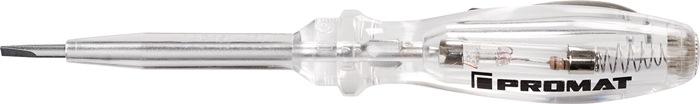 Détecteur de tension PROMAT 24090 - 150-250 V AC unipolaire, lame 3 mm et clip de poche en acier inoxydable_0