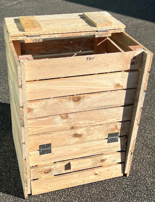 ECOLOGIQUE : Composteur de jardin bois 300 litres, fabriqué en France - CMPBSNT-EM01_0