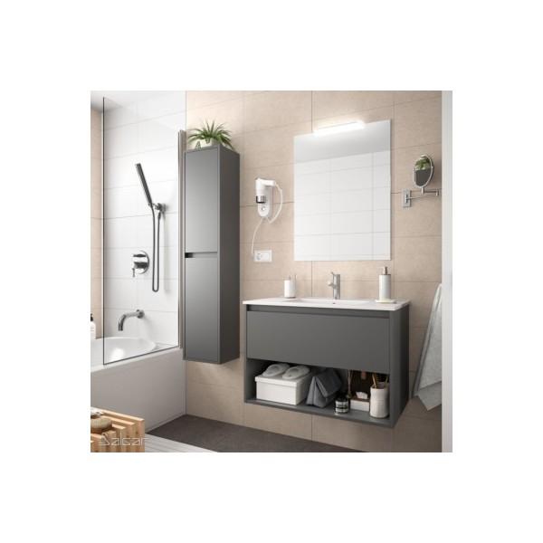 ENSEMBLE COMPLET NOJA 600 1 TIROIR 1 ESPACE GRIS MAT - SALGAR 85005