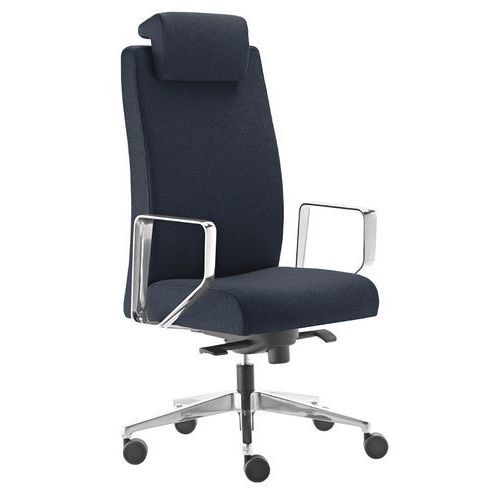 FAUTEUIL DE DIRECTION BOST TISSU - BLEU NUIT - SOKOA