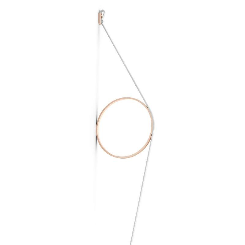 FLOS WIRERING APPLIQUE LED BLANCHE, ANNEAU ROSE