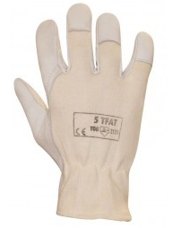 GANTS de manutention FLEUR D'AGNEAU dos toile gris claire_0