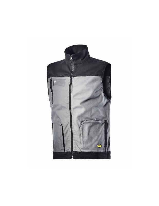 GILET DE TRAVAIL STRETCH GRIS FONCÉ/NOIR T2XL - DIADORA SPA - 702.170017