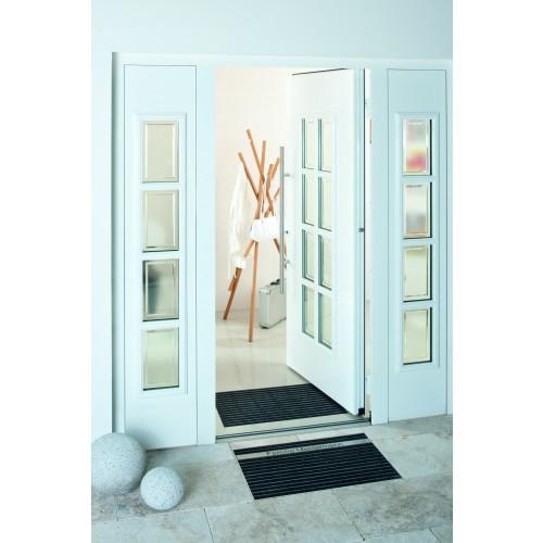 GRATTE-PIEDS - AVEC COUVERTURE ET BAC - GRILLE EN MÉTAL 60 X 40 CM ACO