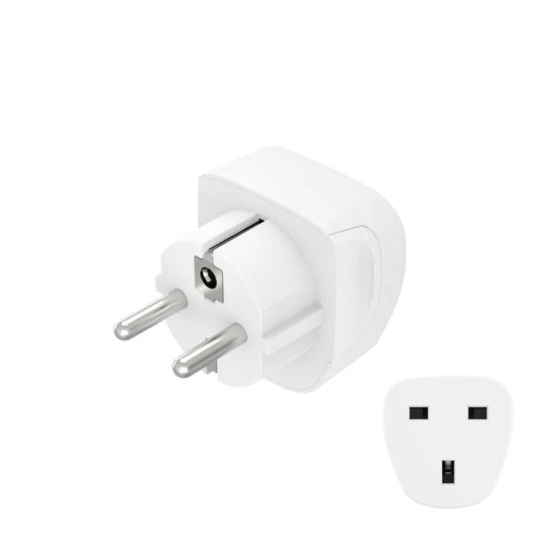 Hama Adaptateur de Voyage 00223459 Royaume-Uni » Euro - blanc 223459_0