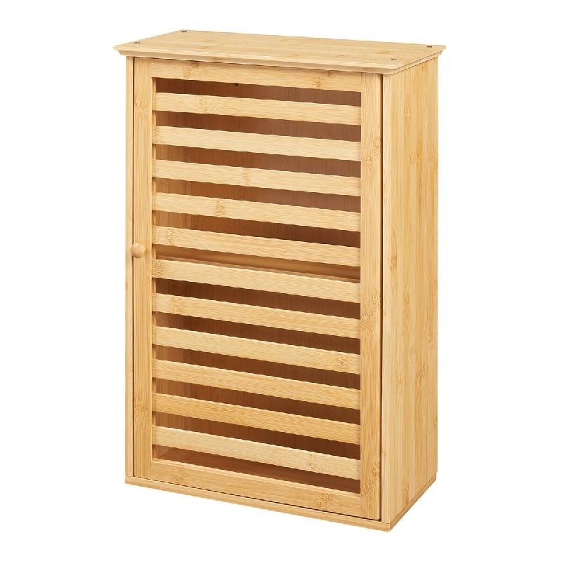 Helloshop26 - Armoire étagère meuble de rangement 55 x 37 x 16 cm murale de salle de bain bambou naturel 03_0008892 - Bambou 3000224398584_0