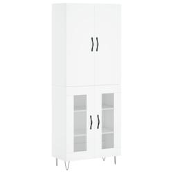 Helloshop26 - Buffet bahut commode armoire meuble de rangement organisateur cuisine salle de séjour salon haut 69,5 x 34 x 180 cm 02_0032754 - 300021_0
