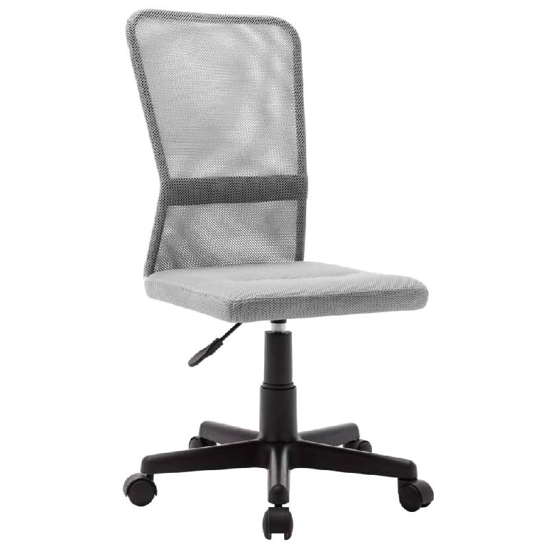 Helloshop26 - Chaise fauteuil siège de bureau informatique étude 44 x 52 x 100 cm tissu en maille gris 02_0024023 - gris métal 3000214644448_0