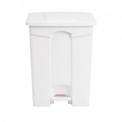 Jantex Poubelle à pédale 65 Litres en plastique blanc - 3701188033756_0