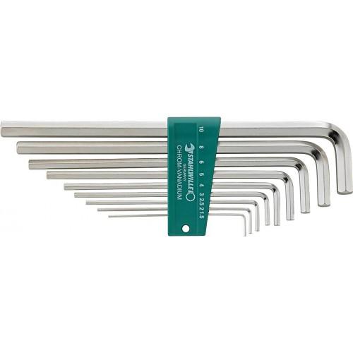 JEU DE CLÉS MÂLES COUDÉES - EMPREINTE 6 PANS - 10765/9 STAHLWILLE